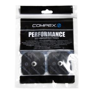 Lot De 5 électrodes Adhésives Pour Stimulateur – Compatible Total Abs Platinum, Double Clip, 5x11cm
