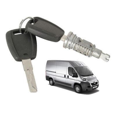 Barillet Serrure Porte Avant G/D Ou Arrière Battante – Compatible Jumper, Ducato, Boxer Depuis 2006 + 2 Clés