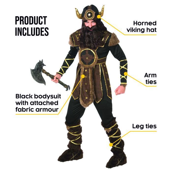 Morph Costume Viking, Déguisement Guerrier Nordique, Tenue