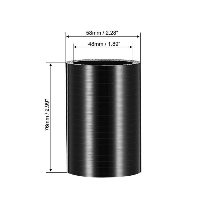 Tuyau Silicone Pour Voiture - 76 Mm Intérieur, 200 Mm Longueur - Pour Refroidisseur - Avec Colliers De Serrage