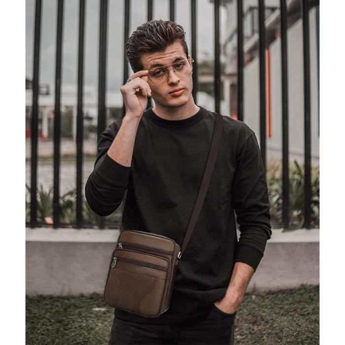 Sacoche Homme Bandouliere Sacoche Homme Cuir Veritable Petit Sac