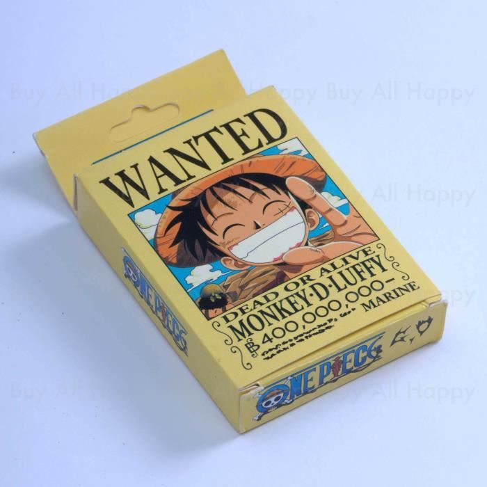 Cosplay One Piece Wanted Cartes de Jeux Poker Figure Luffy/Tony Chopper  1Set/54p - Cdiscount Jeux - Jouets