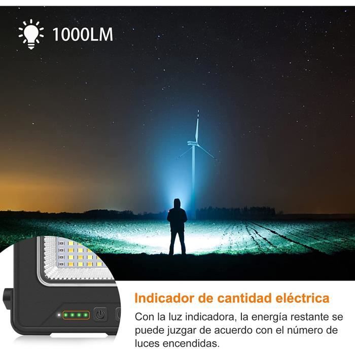 WOTAN : lampe de travail rechargeable 3000 lumens avec Bluetooth