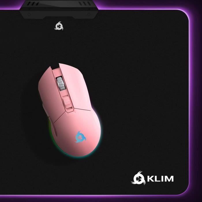 KLIM Blaze Pro - Souris Gamer sans Fil RGB Rechargeable avec Station de  Charge - Nouveauté 2024 - Capteur