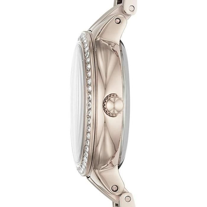 Fossil Virginia Femme 30mm Bracelet Acier Inoxydable Rose Quartz Montre ES4482 Achat vente montre Femme Adulte Acier Cdiscount