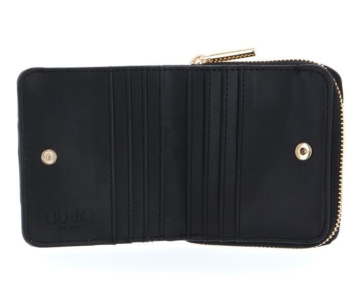 LIU JO Porte-monnaie noir pour femme - Fortuna Zip Around