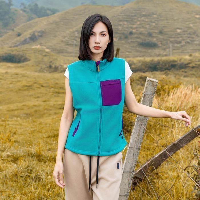 Veste Polaire Femme Marque Sans Manches Col Montant