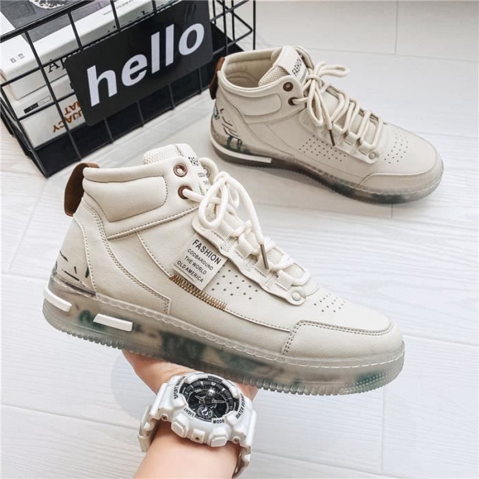 Basket transparente homme outlet