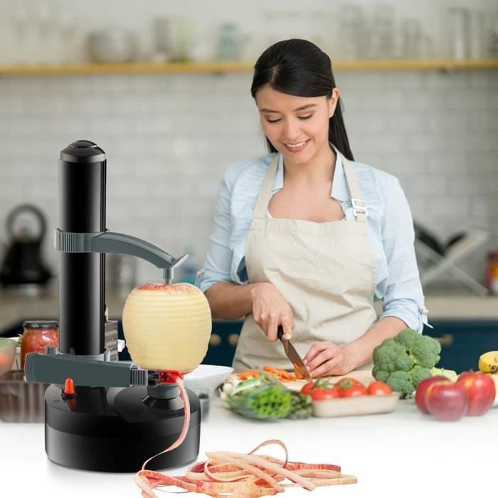 Éplucheuse électrique Sans Fil - Pour Fruits Et Légumes (ail, Tomate, Grenade, Etc.), Grande Capacité, Facile à Nettoyer