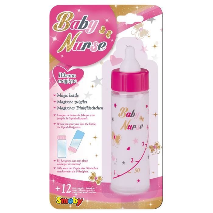 Smoby - Baby Nurse - Biberon Magique - pour Poupons et Poupées