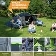 Skandika Daytona XXL - Tente de camping dôme familiale - 6 personnes - 570x390cm-2