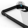Coque Pour iPhone SE 2020 Bumper Hybride Rigide Antichoc Noir-2