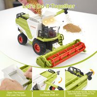 PENGBU RC Moissonneuse Batteuse Telecommande pour Grands Enfants à Partir de 3,4,5,6 Ans