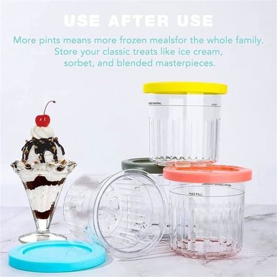 Accessoires Machine à Glace Pots De Crème Glacée OFFCUP Pour Ninja Creami Deluxe - Lot De 4, 16oz, Sans BPA - Avec Couvercles Et Cuillères Crème Glacée Ninja Creami Accessoires Machine à Glace Pots De Crème Glacée OFFCUP Pour Ninja Creami Deluxe - Lot De 4, 16oz, Sans BPA - Avec Couvercles Et Cuillères Crème Glacée Ninja Creami