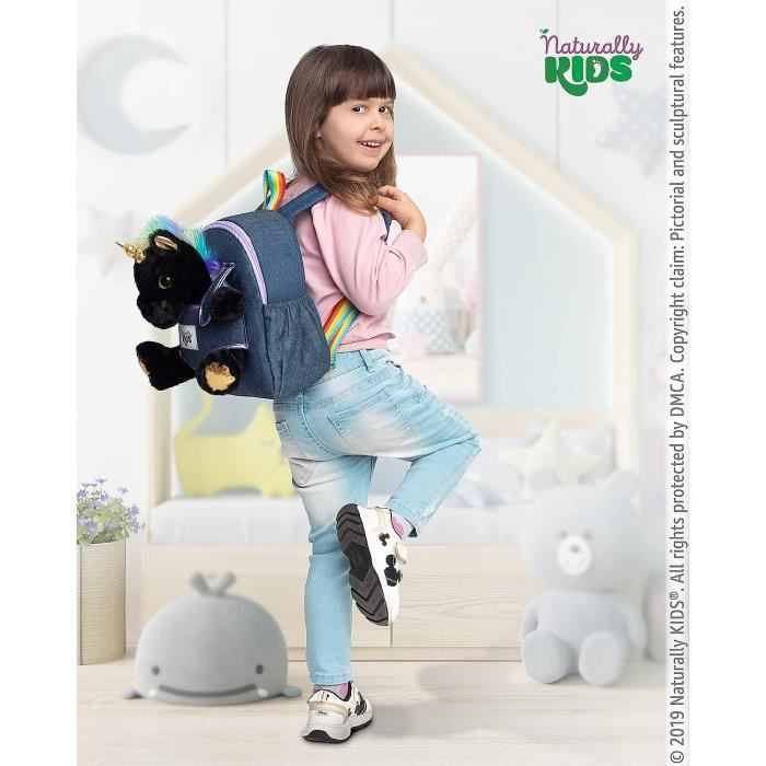 Peluche licorne store noire