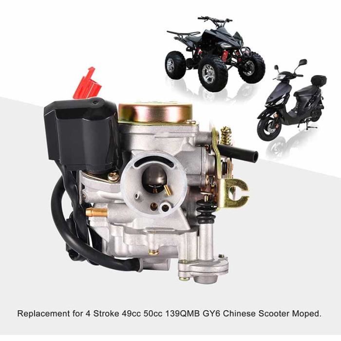 Carburateur adaptable Scooter 4T chinois 50cc (139QMB / GY6)