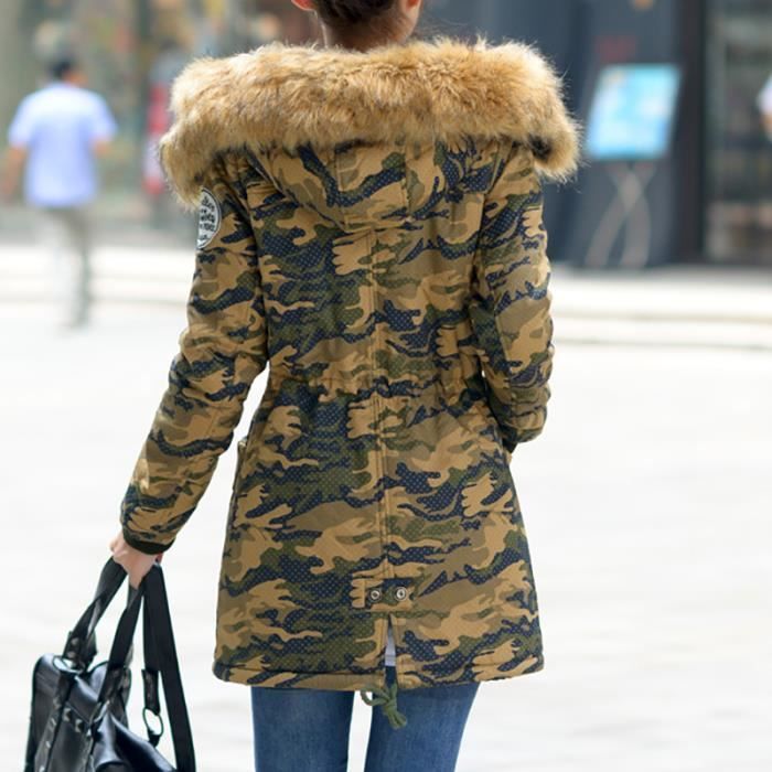 Manteau femme hotsell camouflage