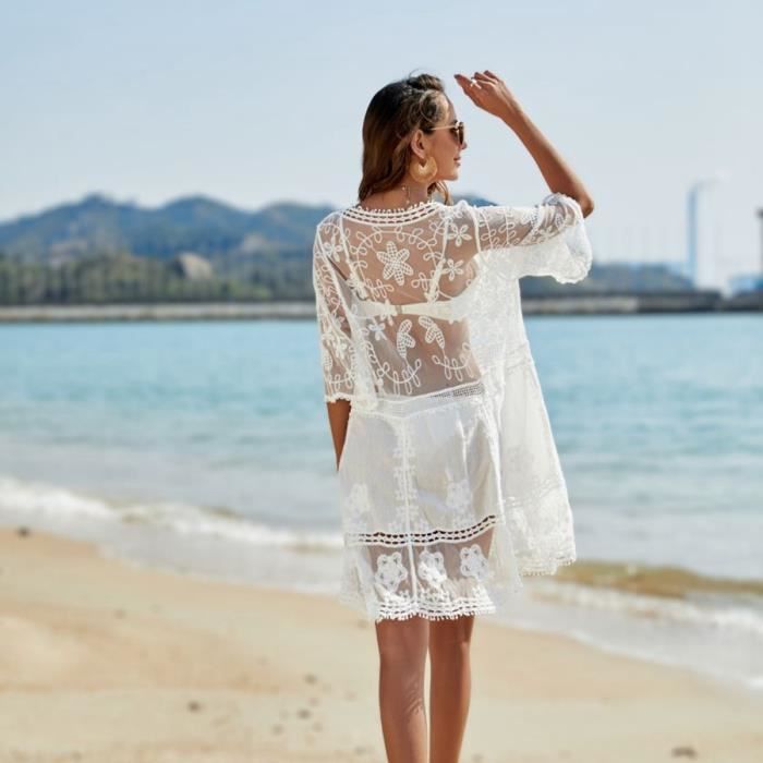 Kimono dentelle plage shop
