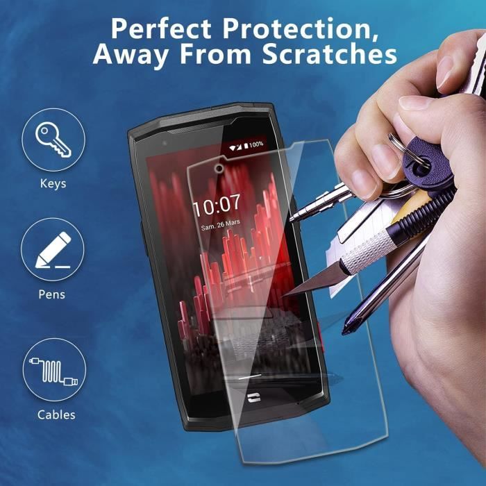 Protection écran Anti-espion En Verre Flexible Pour Crosscall CORE-M5 - Karylax - Fabriqué En France - NEUF
