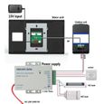 Cikonielf Kit d'interphone de porte Interphone Vidéo TFT LCD 7 po Contrôle d'Accès à Distance Carte ID Mot de Passe Empreinte-3