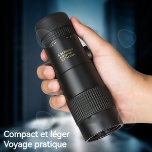 Monoculaire 10-30x50 Adultes Haute Définition Avec Support Smartphone – Viseur Compact