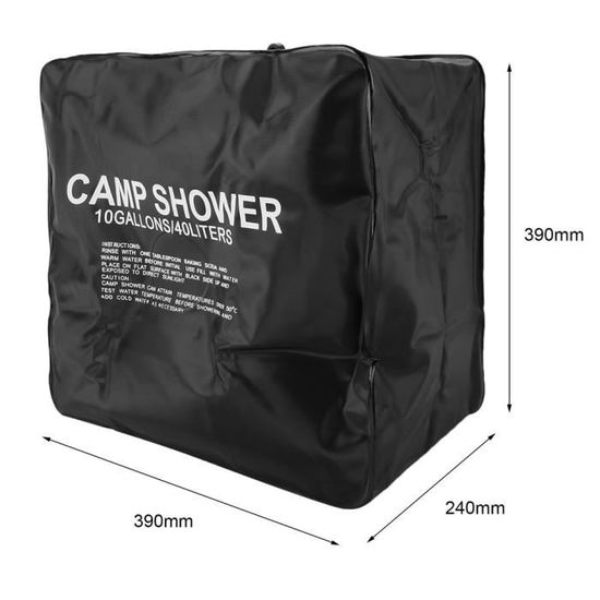 avec Tuyau Amovible et Interrupteur Marche/arrêt Sac de Douche Solaire de Douche de Camping 10 gallons / 40L Douche de Jardin Solaire Portable pour Nager en Plein air Voyage randonnée avec Tuyau Amovible et Interrupteur Marche/arrêt Sac de Douche Solaire de Douche de Camping 10 gallons / 40L Douche de Jardin Solaire Portable pour Nager en Plein air Voyage randonnée