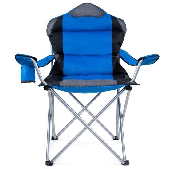 KingCamp Chaise de Camping Pliable en Aluminium avec Porte-gobelet Charge maximale 120 kg