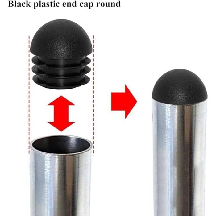 Capuchons ronds en plastique - OKZ - 16 mm - 16 pièces - Embouts de