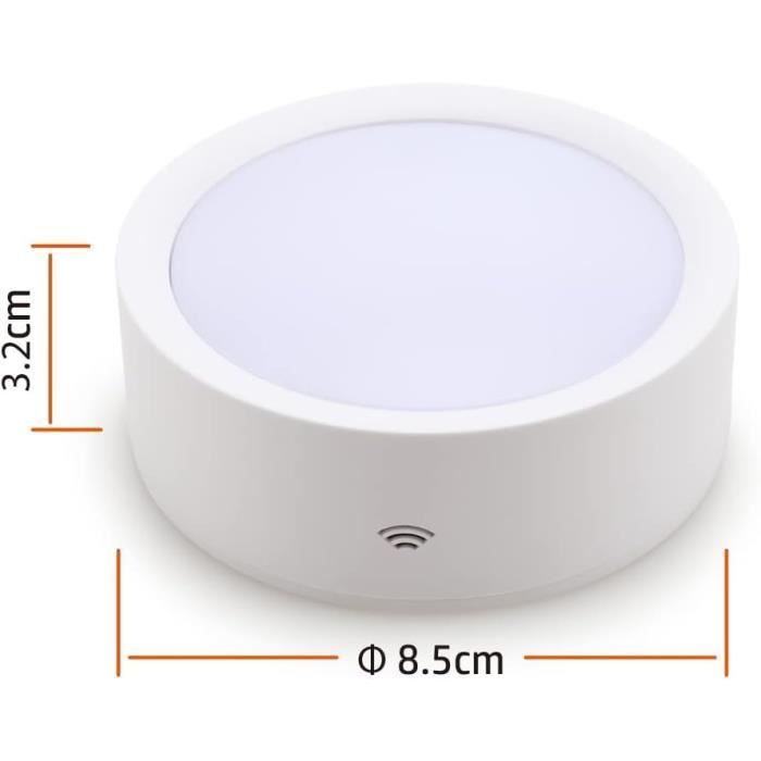 Onumii LED Sans Fil Lampe de placard, Adhesive Spot LED à Pile avec  Telecommande Couleur rgb Lumiere pour Armoire (Lot de 2 Blanc) : :  Luminaires et Éclairage