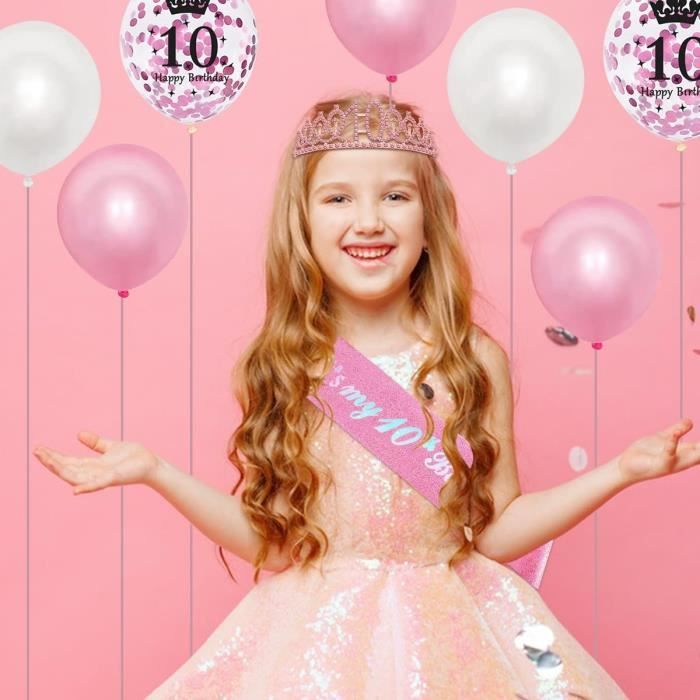 10th Anniversaire Fille 10 Ans Princesse Enfants