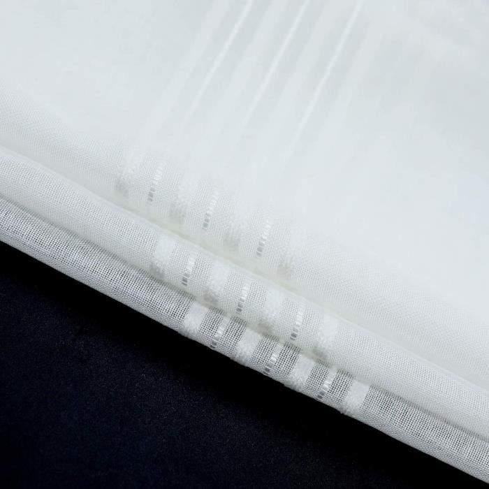 Joyswahl Leni Store Romain Blanc Passe Tringle Avec Liens De