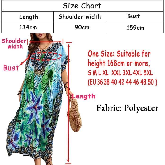 Robe,Grande taille caftan plage tunique femmes été maillots de bain maillot  de bain couvrir dames bohème plage Robe Robe - Type 854 Blanc - Cdiscount  Prêt-à-Porter