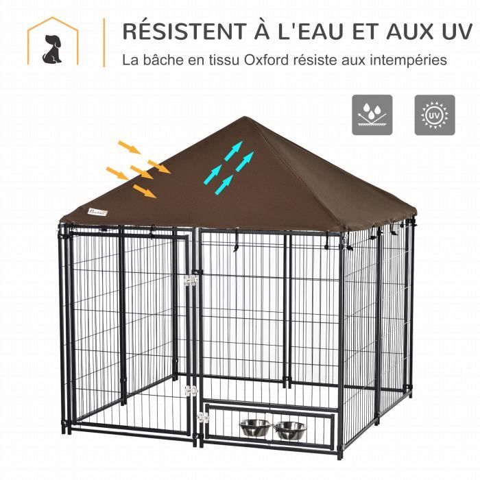 Frunimall Housse de cage pour chien - Coupe-vent - En tissu Oxford 210D  durable - Pour cage métallique - Protection [534] - Cdiscount