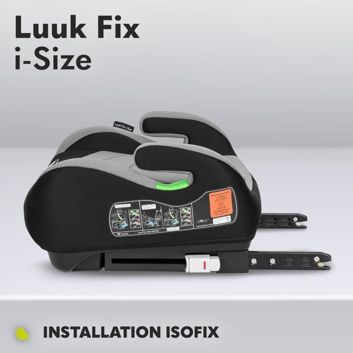 LIONELO LUUK FIX i-Size Réhausseur Siège Auto pour Enfants avec ISOFIX ...