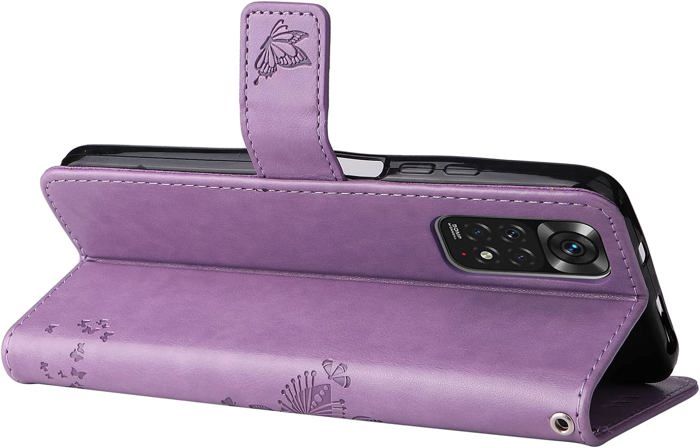 Coque Portefeuille NEINEI En Cuir PU Pour Xiaomi Redmi Note 11/11S - Rabat Magnétique Avec Fentes Cartes Et Blocage RFID - Noir