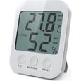 Thermo-hygromètre Électronique, Petit Thermomètre numérique hygromètre intérieur, ℃/℉, pour la maison, bureau, serre, l'entrepôt-0