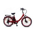 Vélo Électrique Urbain Pliant Cuore Rouge 250W-20Ah-0