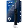 Brosse à dents électrique ORAL-B VITALITY PRO avec technologie BRAUN, design noir, élimine plus de plaque qu'une brosse manuelle-0