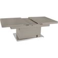 Table basse relevable extensible JET SET taupe taupe Metal Inside75-0