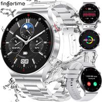 Montre Connectée Femme Homme, 1,43" HD Smartwatch avec Appel Bluetooth 5.3 IP67 Sports Fitness Tracker Montre Intelligente, Argent