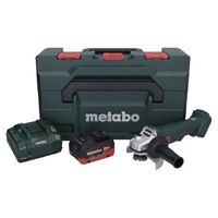 Metabo W 18 L 9-125 Meuleuse angulaire sans fil 18 V 125 mm + 1x batterie 5,5 Ah + chargeur + metaBOX