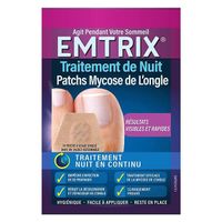 Emtrix Patch Nuit Traitement Mycose de l'Ongle 14 patchs