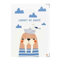 Protège carnet de santé ENFANT couleur motif morse Color Pop- 22 x 16 cm - France