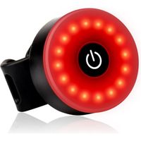Lampe Vélo LED Puissante Rechargeable Rouge Clignotante USB pour arrière - Daffodil LEC500 - Pour VTT Trottinette Electrique Sacs
