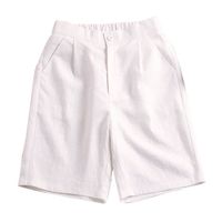 Shorts Femme Eté Doux Shorts Casual Loisir Poches Bermuda Couleur Unie Short Plage Confortable Blanc XL