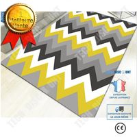 TD® Tapis de salon moderne 120x160cm polyester multicolore géométrique