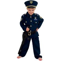 Déguisement Policier Enfant 3/4 ans - WIDMANN - Métier - Bleu - Polyester - Garçon