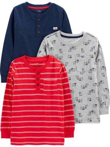CHEMISE - CHEMISETTE Chemise - chemisette Simple joys by carter's - 4O327010-RED6P-4 - Chemise (Lot de 3) Fille