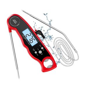 Thermomètre à Huile Cuisine Longue Tige 210mm - Lecture Instantanée Avec Clip, Pour Friture Et Barbecue