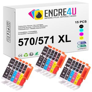 PGI-570 XL Cartouches D'encre Noir Compatible Pour Canon PGI-570XL